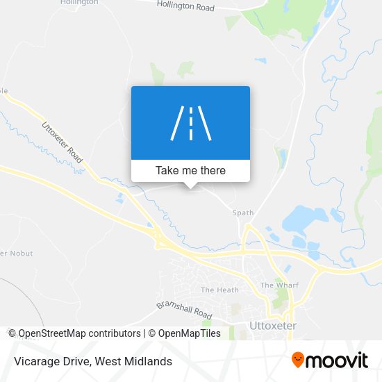 Vicarage Drive map