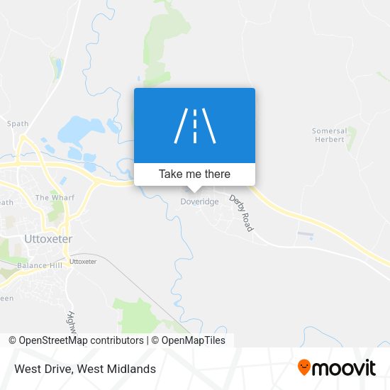 West Drive map