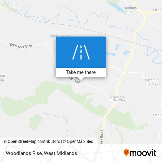 Woodlands Rise map