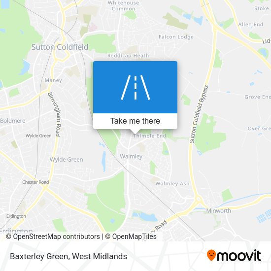 Baxterley Green map