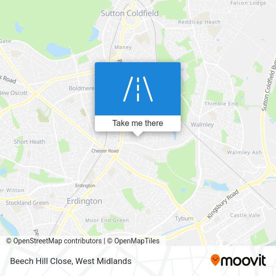 Beech Hill Close map
