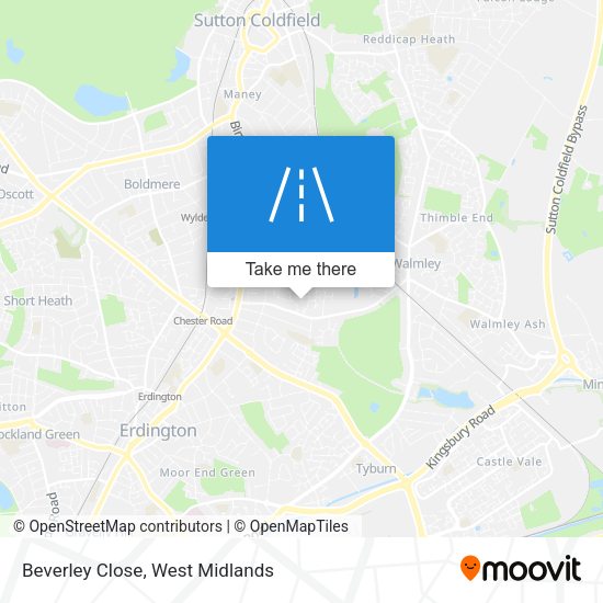 Beverley Close map