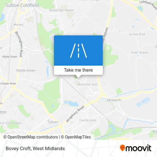 Bovey Croft map