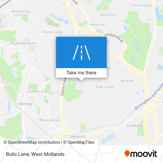 Bulls Lane map