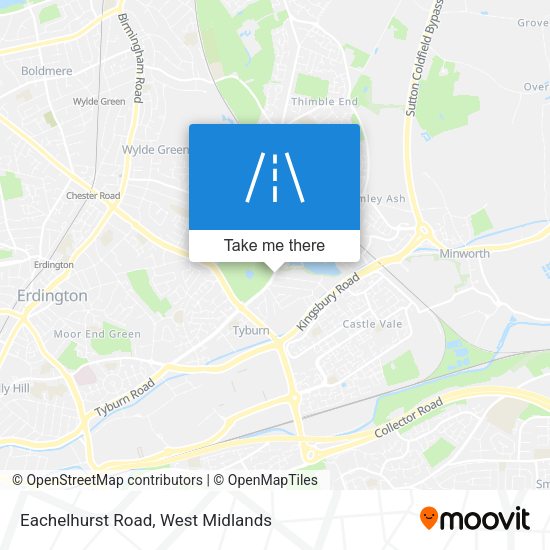 Eachelhurst Road map
