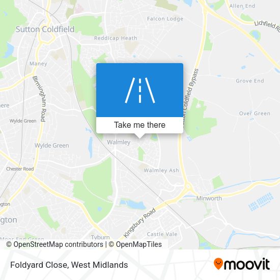 Foldyard Close map