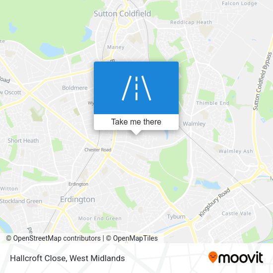 Hallcroft Close map