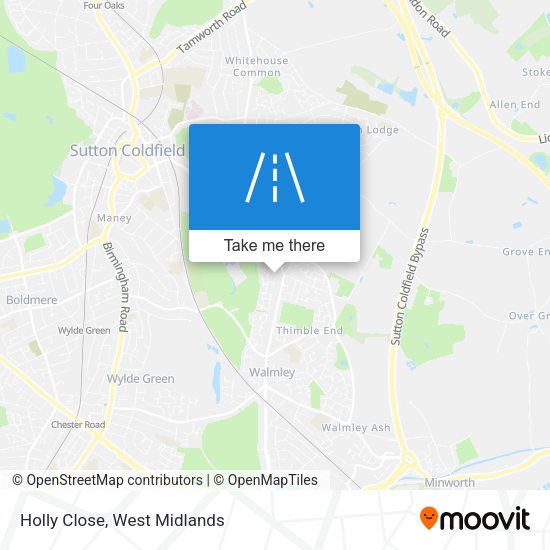 Holly Close map