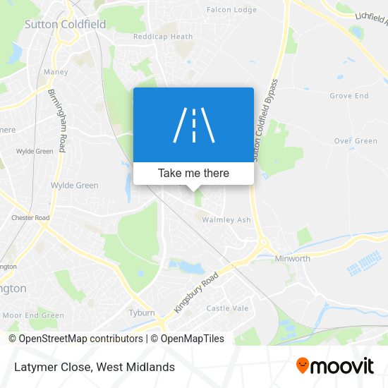 Latymer Close map