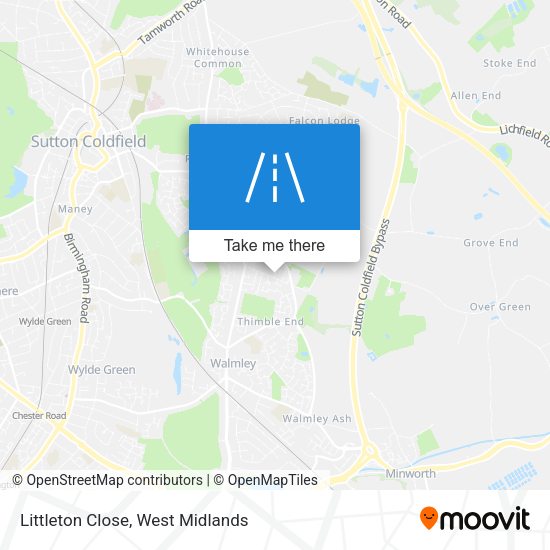 Littleton Close map