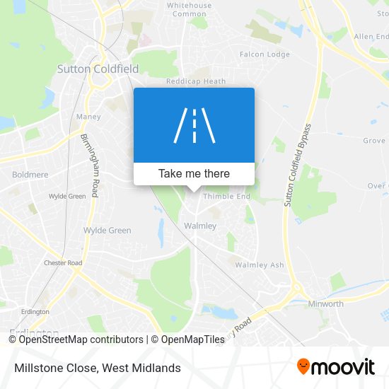 Millstone Close map