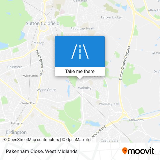 Pakenham Close map