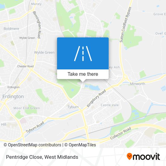 Pentridge Close map