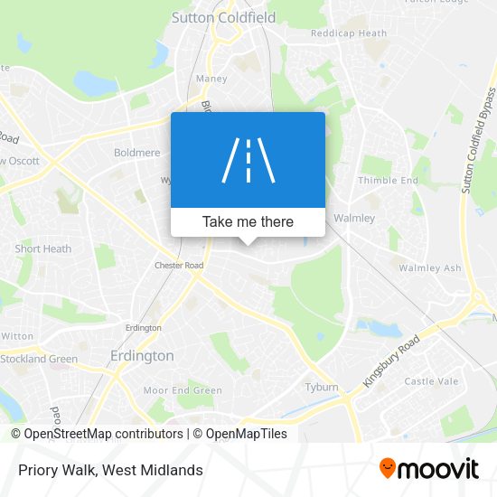 Priory Walk map