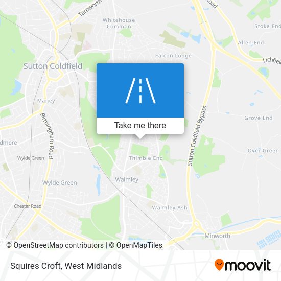 Squires Croft map