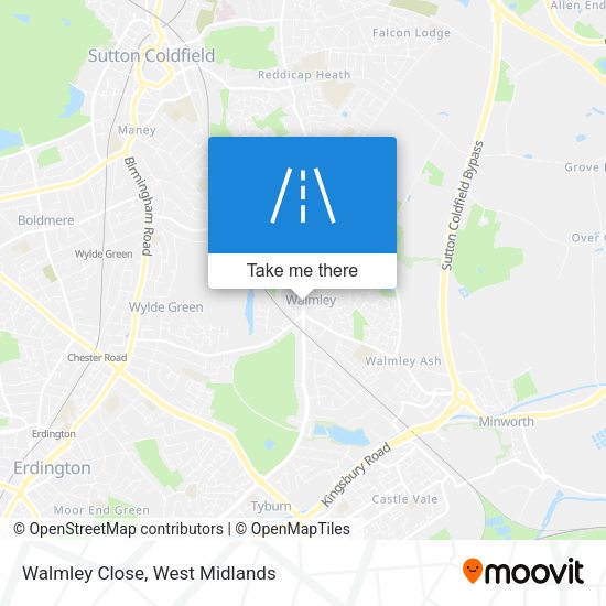 Walmley Close map