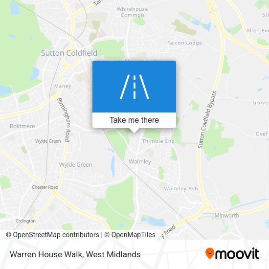 Warren House Walk map