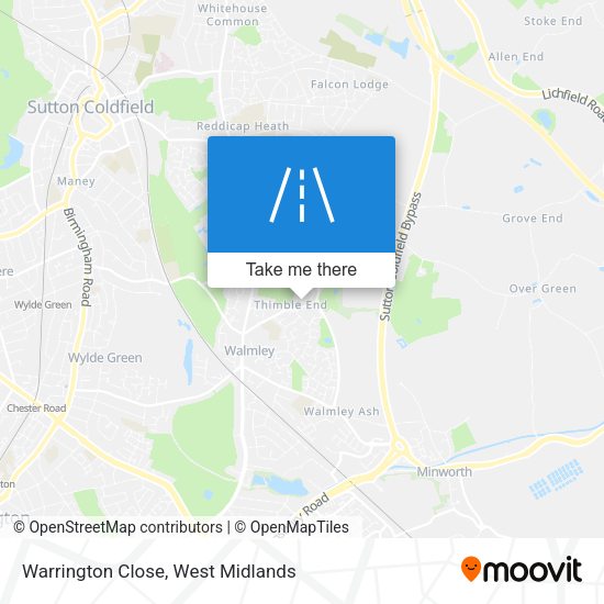 Warrington Close map