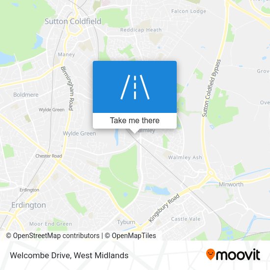 Welcombe Drive map