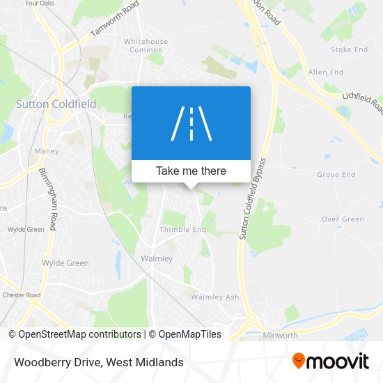 Woodberry Drive map
