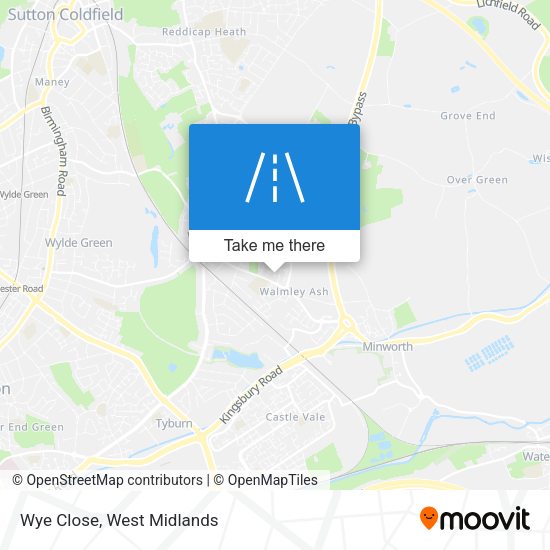 Wye Close map