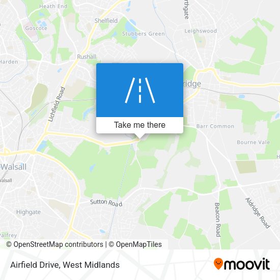 Airfield Drive map