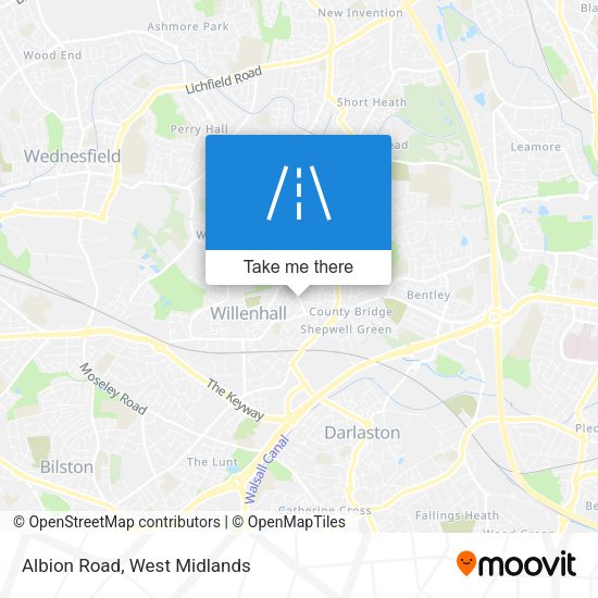 Albion Road map