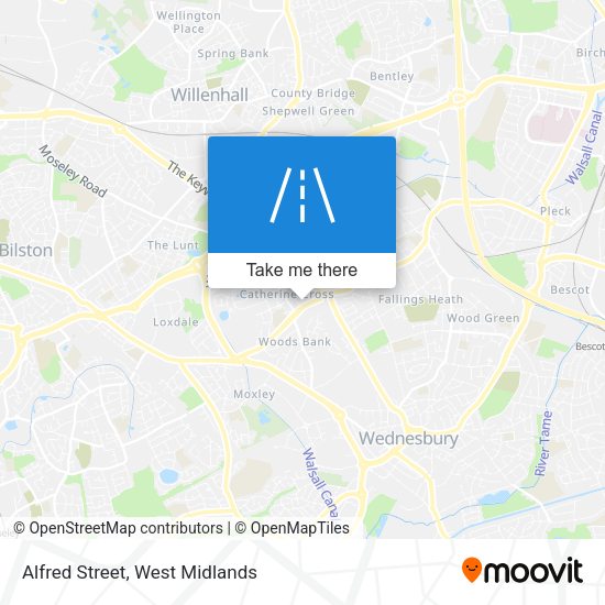 Alfred Street map