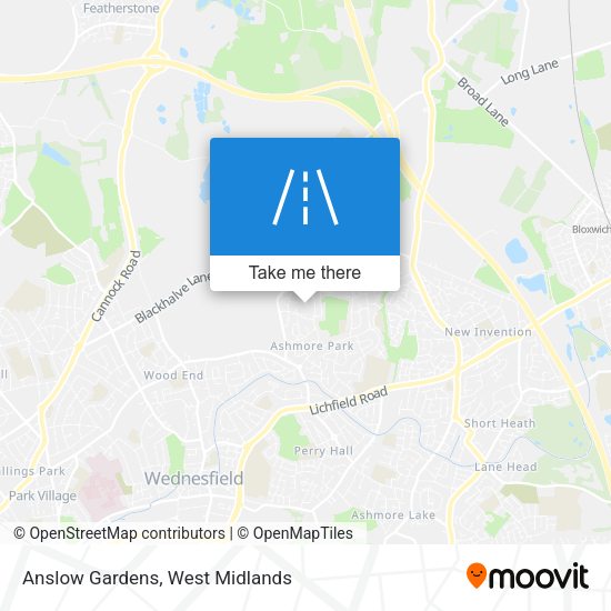 Anslow Gardens map