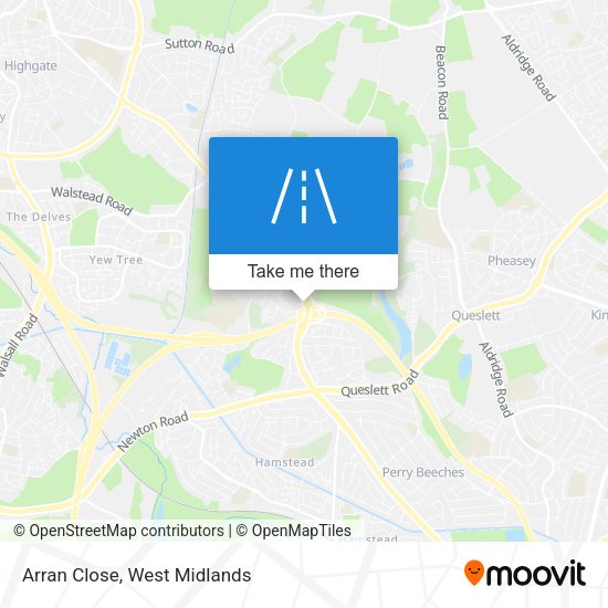 Arran Close map