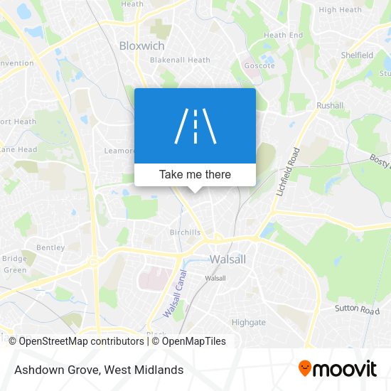 Ashdown Grove map