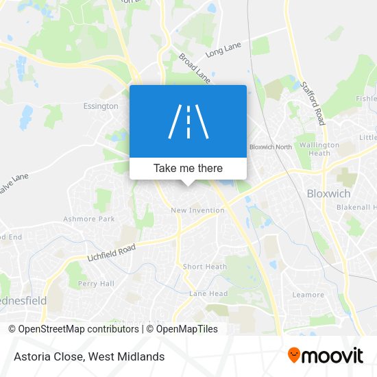 Astoria Close map