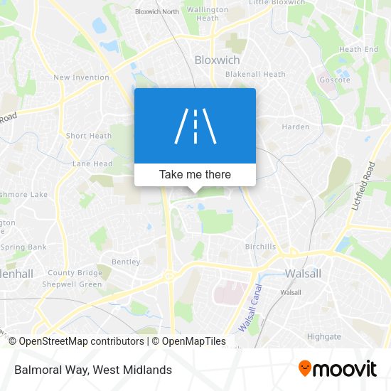 Balmoral Way map