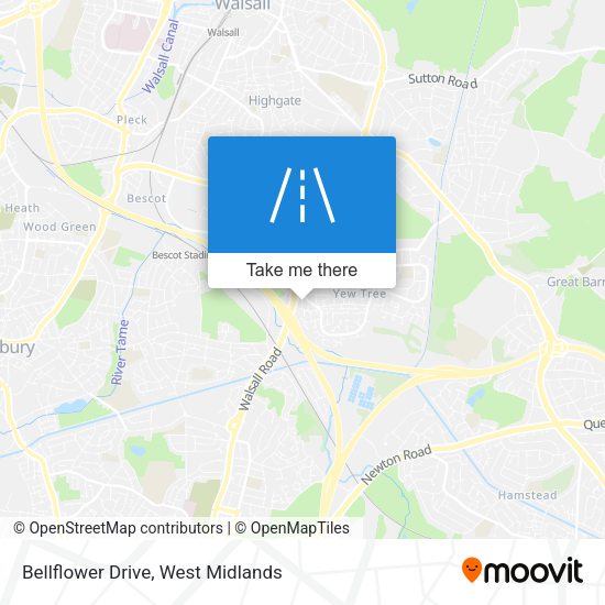 Bellflower Drive map