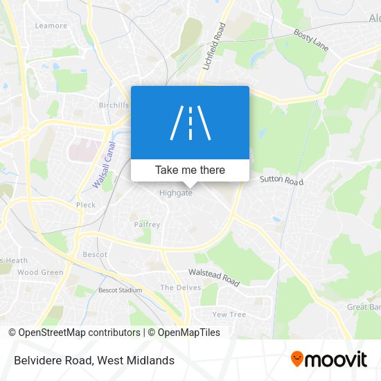 Belvidere Road map