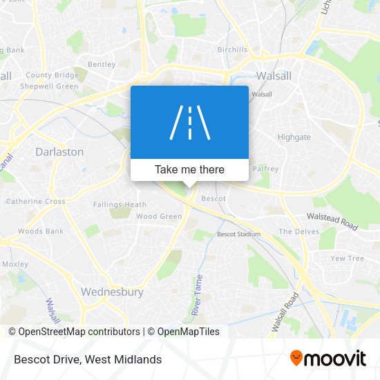 Bescot Drive map