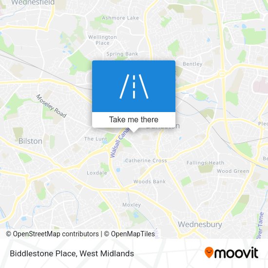Biddlestone Place map