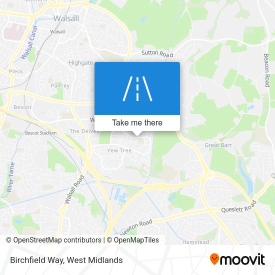Birchfield Way map