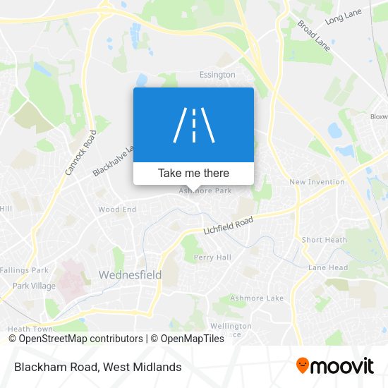 Blackham Road map