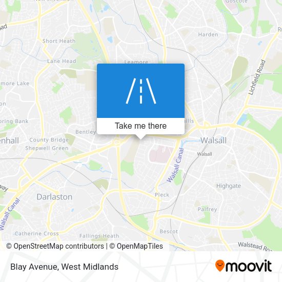 Blay Avenue map