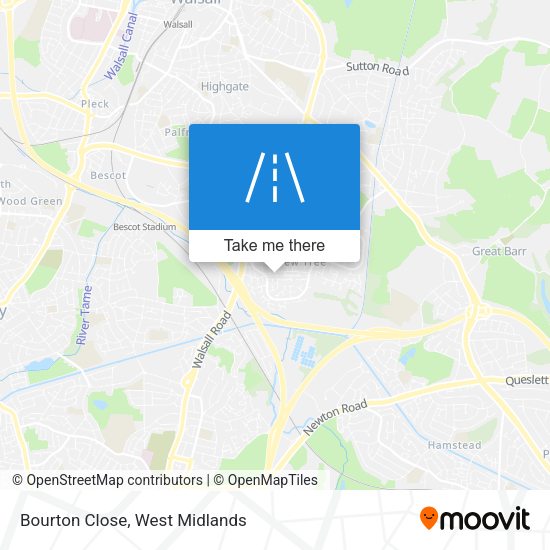 Bourton Close map