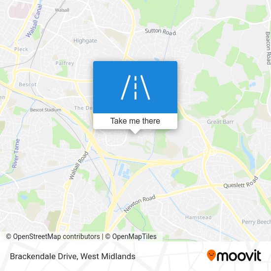 Brackendale Drive map