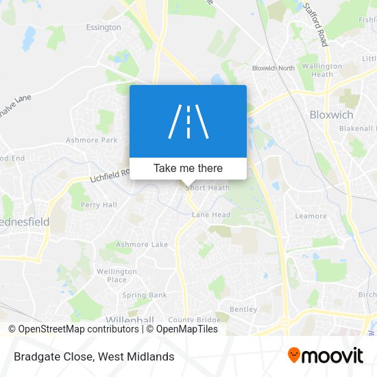 Bradgate Close map
