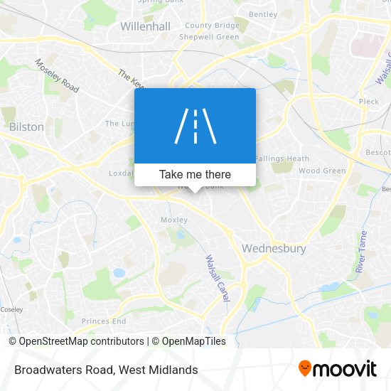 Broadwaters Road map