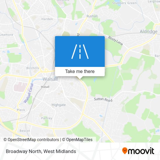 Broadway North map
