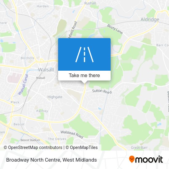 Broadway North Centre map