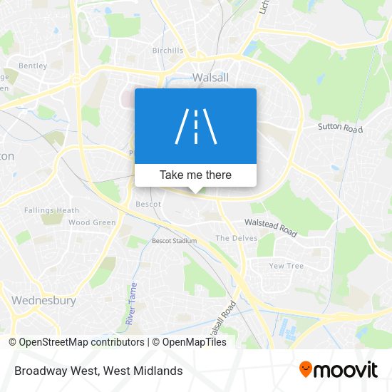 Broadway West map