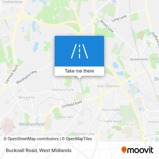 Bucknall Road map