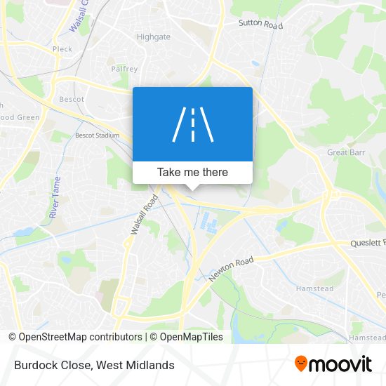 Burdock Close map