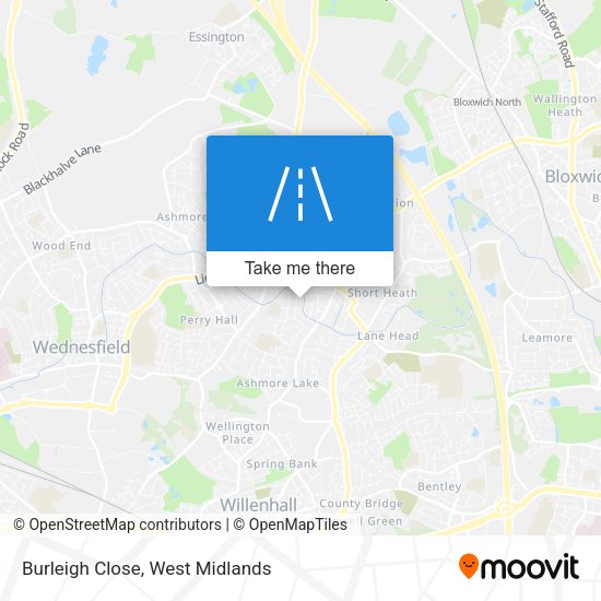 Burleigh Close map